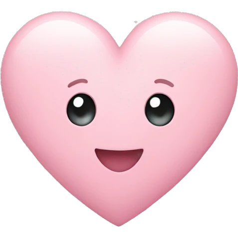 Light pink heart emoji