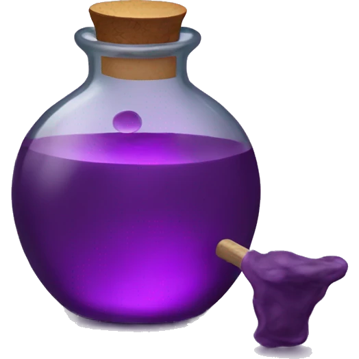 purple potion emoji