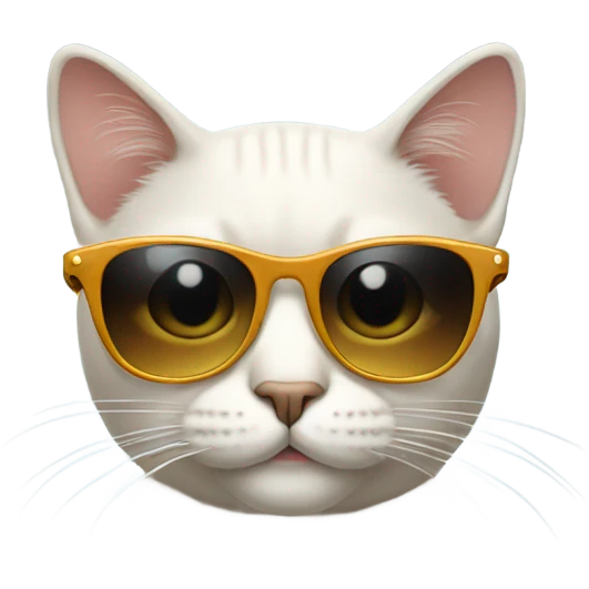 Cat with sunglasses emoji