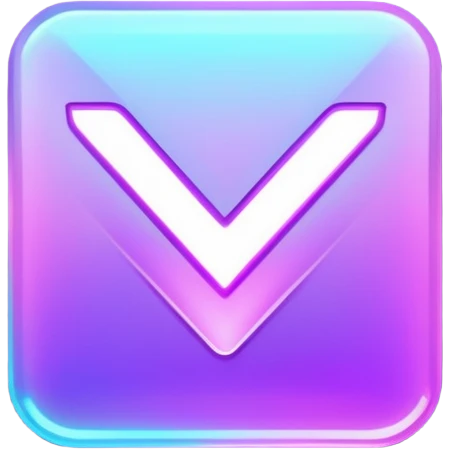 holographic purple checkmark emoji