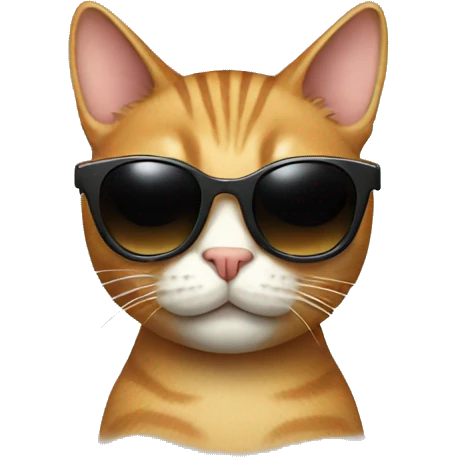 Cat with sunglasses emoji