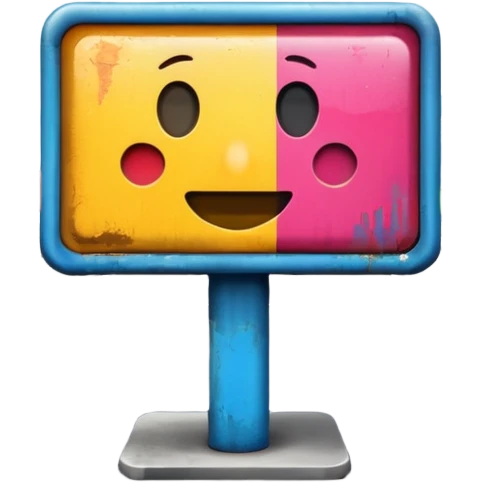 billboard on the street emoji
