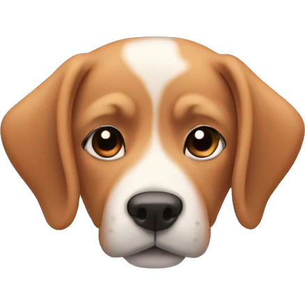 dog wearing a pink  ྀིྀི emoji