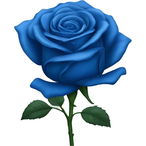 Blue rose emoji