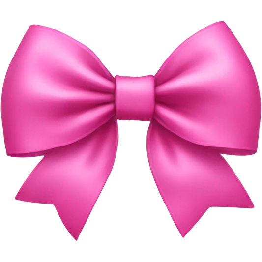 Pink bow emoji
