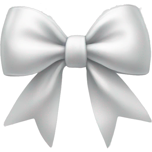 white bow emoji
