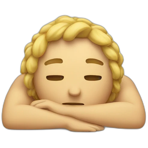Emoji laying down holding head with hands with feet behind its head emoji