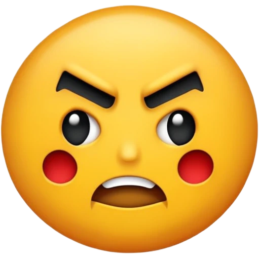 Rebel word with a mad emoji emoji