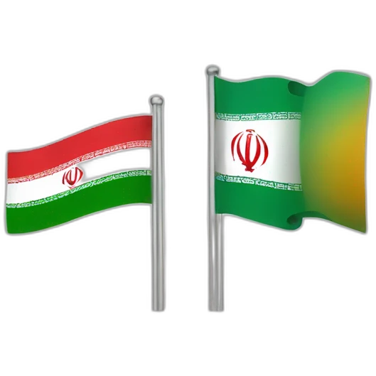Iran's flag with Iion and sun flag emoji