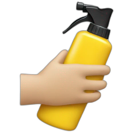 hands sprayer for window no hands emoji