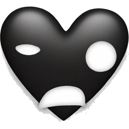 Black heart emoji