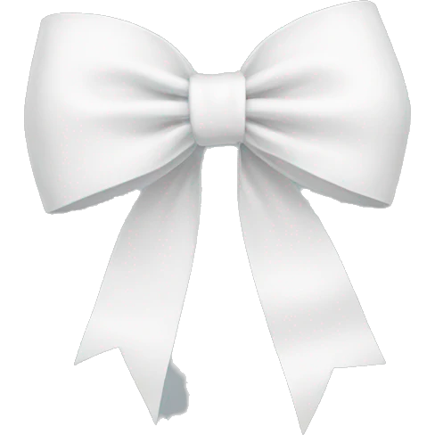 white bow emoji