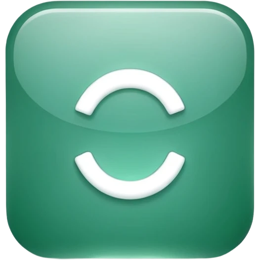 Jade style rounded square icon button emoji