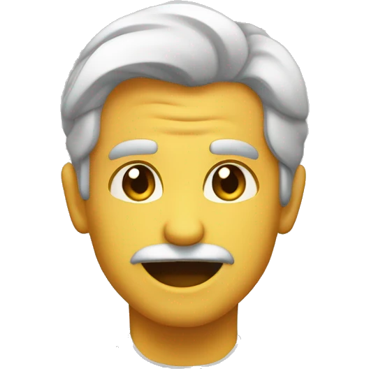 Um garoto se esticando como um elástico  emoji