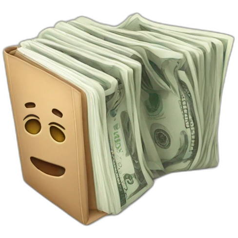 notebook money emoji