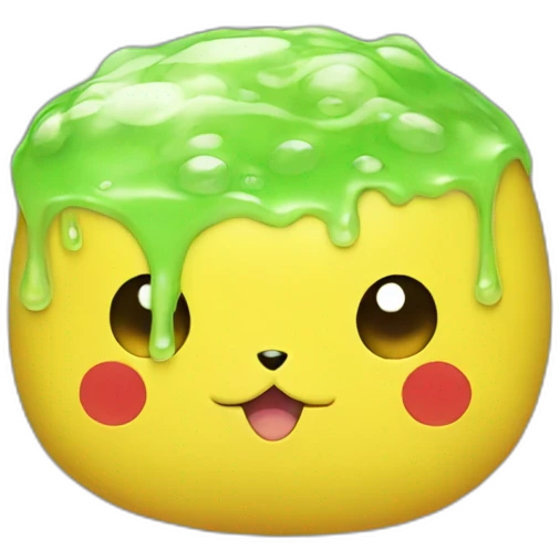 Pikachu slime emoji