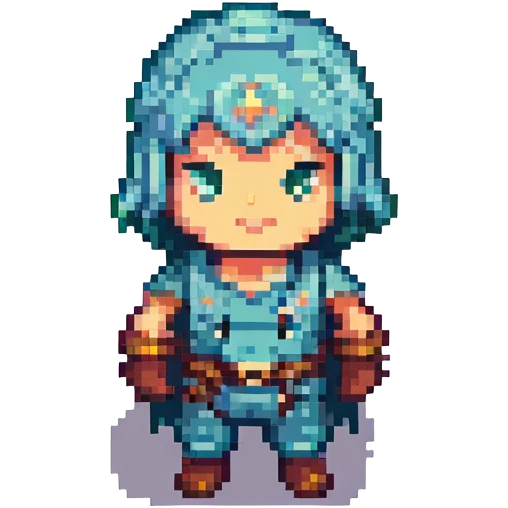 Renato Lyra from Dead by Daylight, pixel art, simplified details, classic game sprite look emoji