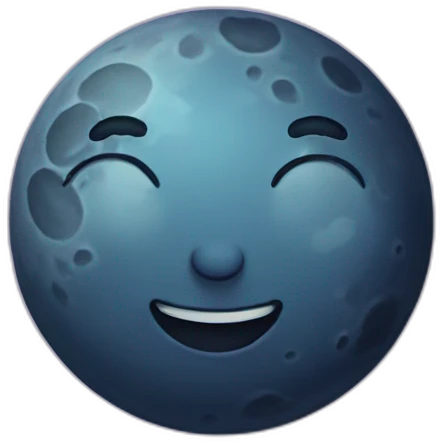 cute moon emoji