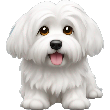 Coton de tulear dog emoji