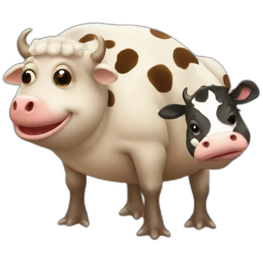 Toad with cow emoji
