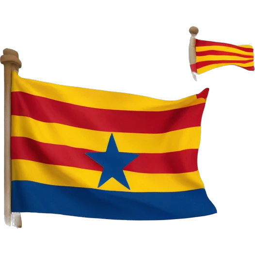 An accurate flag of an independent catalonia emoji