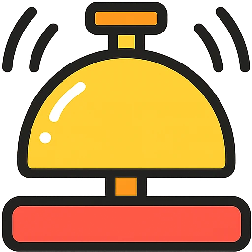 simple and recognizable buzzer icon emoji