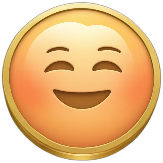 coin with peach symbol emoji