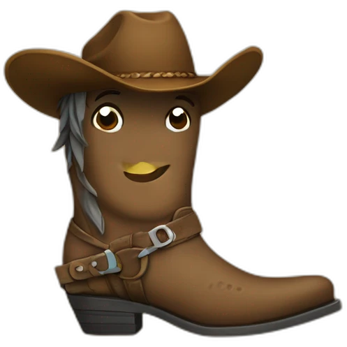 Happy dorada wearing western boots emoji