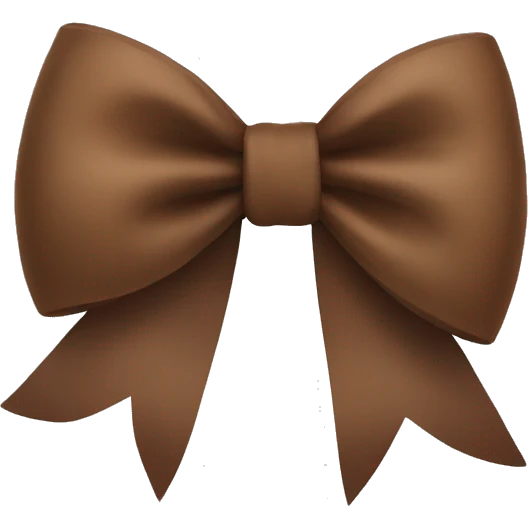 Brown bow  emoji