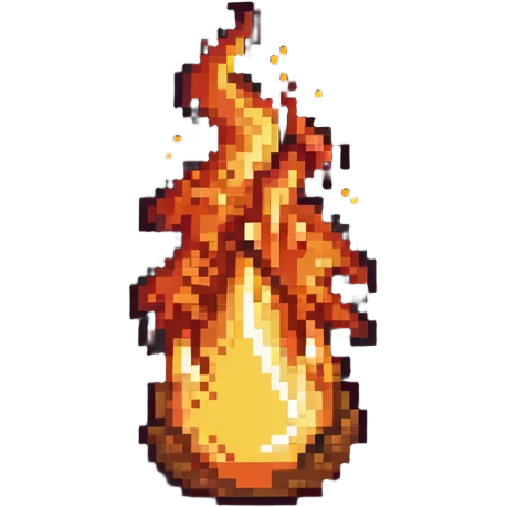 Fire from Fixiki cartoon emoji