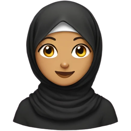Hijab on a cat emoji