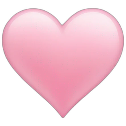 Light pink heart emoji