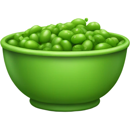 Peas in a bowl of applesauce emoji