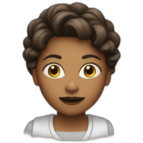 Femme avec flash emoji