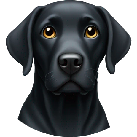 black labrador dog emoji