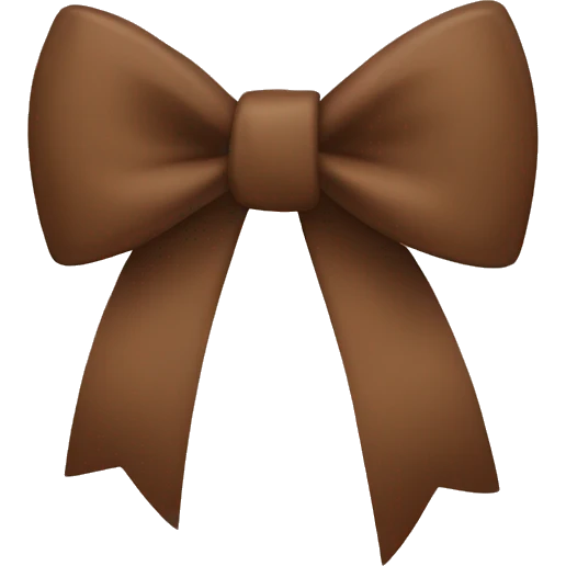 Brown bow emoji