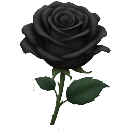Black roses  emoji