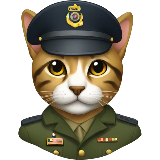 military cat marines emoji