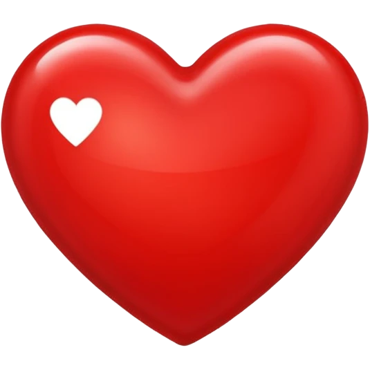 A red heart with a "J" in it emoji