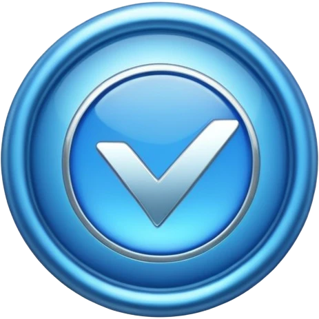 Verified blue tick emoji