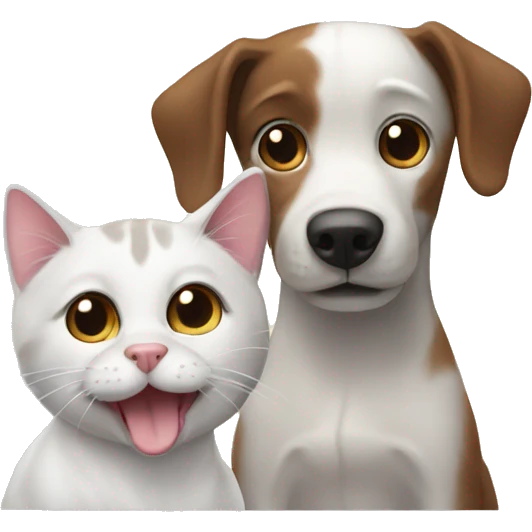Dog and cat emoji