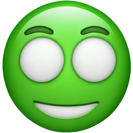 Big green smiley face emoji