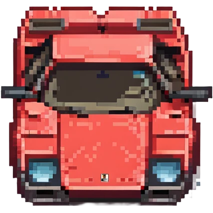 красная Lamborghini Countach, no background emoji
