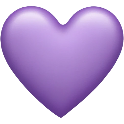 lilac heart  emoji