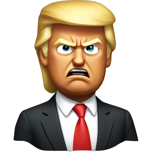 Angry Donald trump emoji