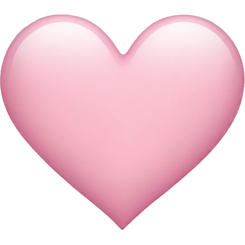 light pink heart emoji