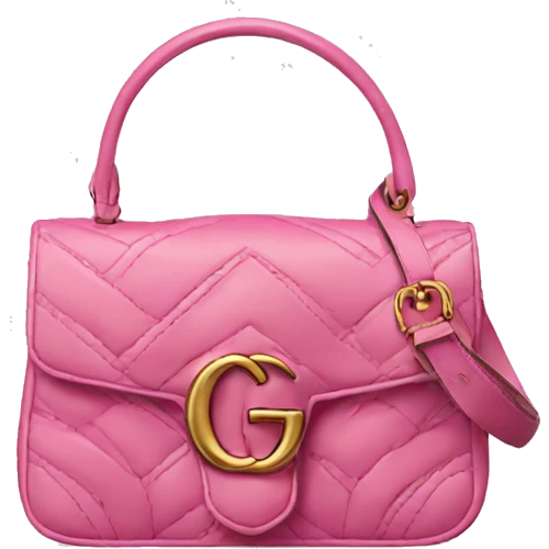 Pink Gucci bag emoji