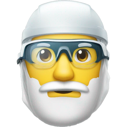 safety glasses with hairnet emoji