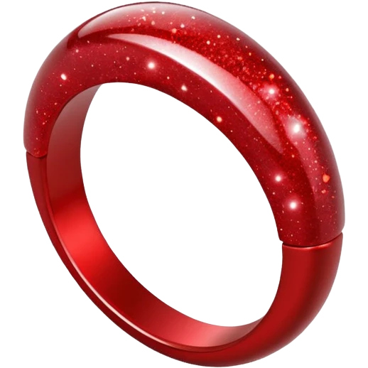 red glitter ring emoji