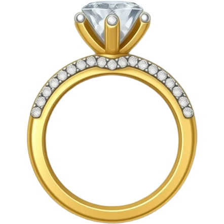 make a wedding ring on eating plate emoji